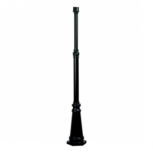 Poteau noir à 1 lumière Classico | Poteau Classico noir à 1 ampoule | D06HWYJX