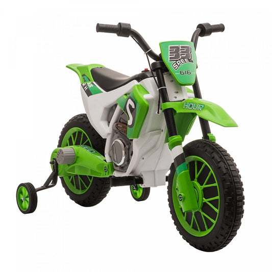 Aosom Kids Dirt Bike Batterie Électrique Moto À Accumulateur Avec Charge 12v, Formation|Aosom Moto Électrique Avec Roues Stabilisatrices Amovibles Scooter Électrique Pour Enfants 3-5 Ans B