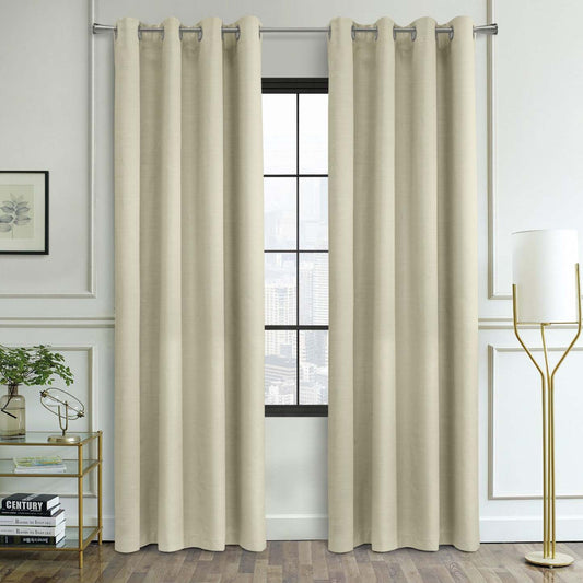 Ava Cream Grommet Curtain Panel - 52 X 84|Panneau de rideau à œillets Ava crème - 52 po x 84 po