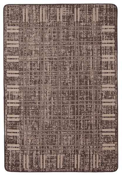 Tapis Joni Chocolat - 4'4 X 6'5 |Carpette Joni chocolat - 4 pi 4 po x 6 pi 5 po