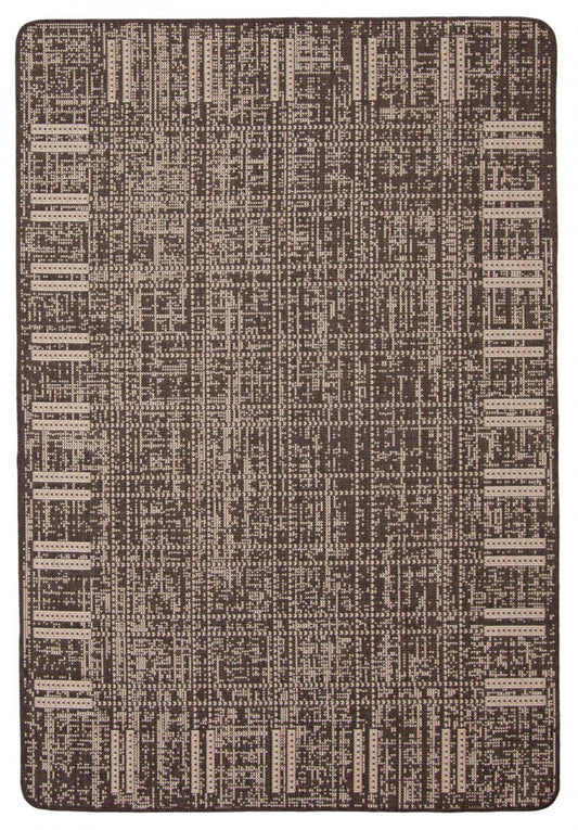 Tapis Joni Chocolat - 4'4 X 6'5 |Carpette Joni chocolat - 4 pi 4 po x 6 pi 5 po