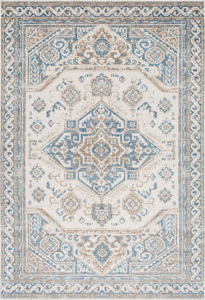 Tapis Shi Vin Bleu 3x5|Carpette Shi bleu rétro 3 x 5|D80GEFIG