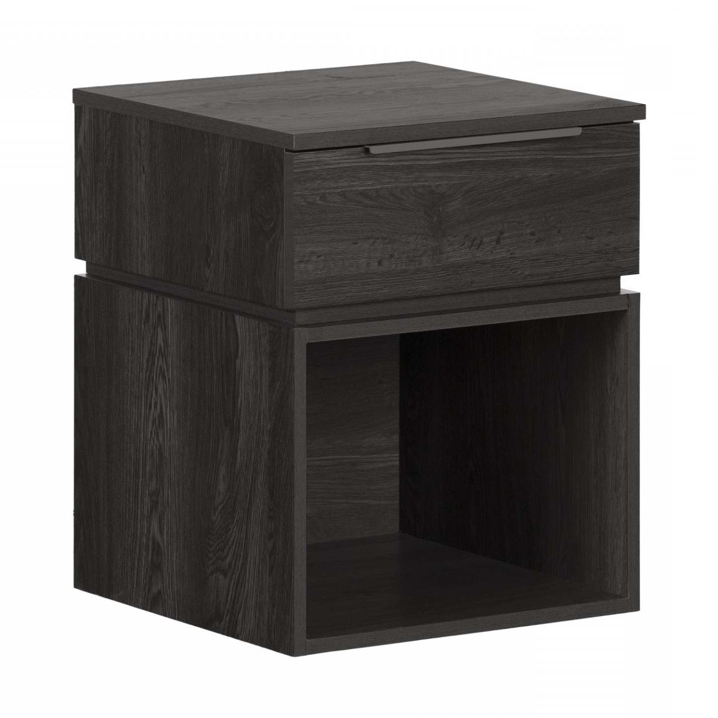 Hourra 1-Drawer Nightstand - Chêne gris|Table de nuit Hourra à 1 tiroir - chêne gris