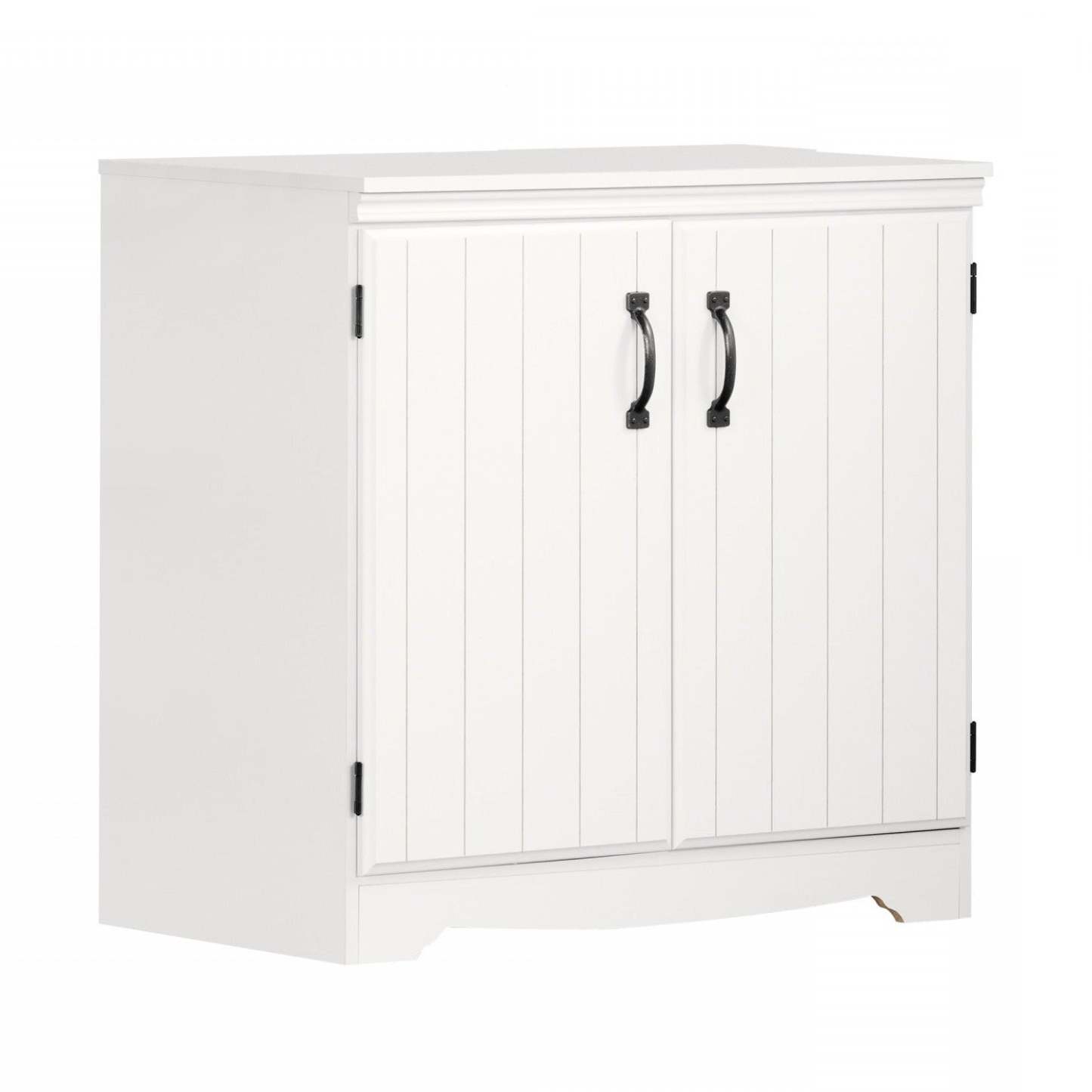 Farnel Armoire de rangement à 2 portes - Blanc pur | Farnel Armoire de rangement avec 2 portes - Blanc solide | D83GCB3T