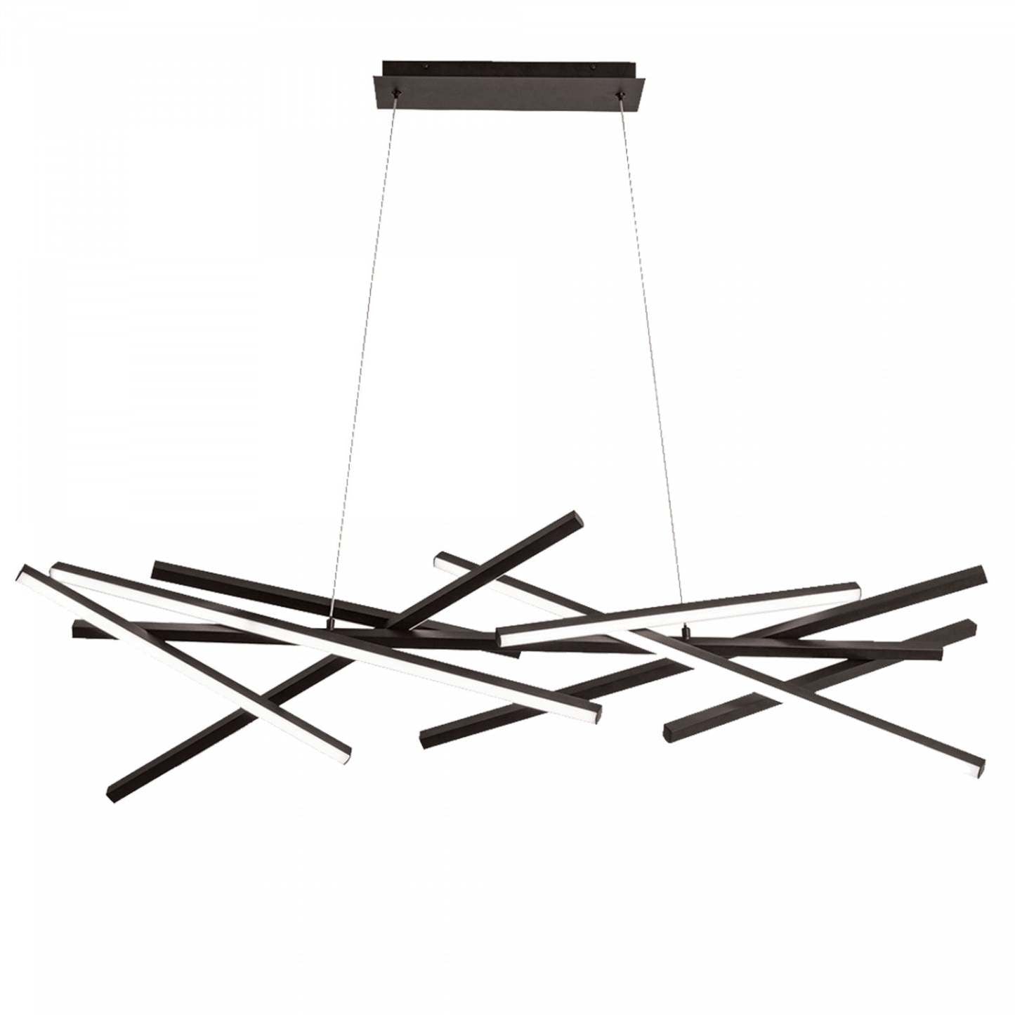 Dainolite Carly Chandelier 62w LED Noir Mat Lampe|Lustre Carly de Dainolite avec fini noir mat et ampoule à DEL de 62 W