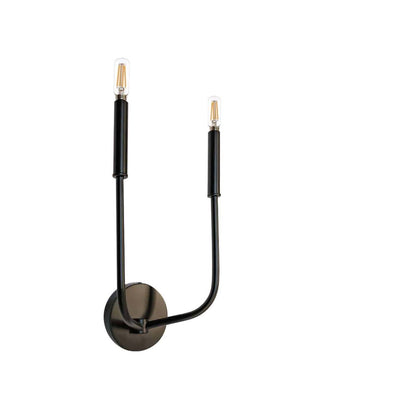 Dainolite Eleanor 2 Light Wall Sconce Matte Black Lamp|Applique murale Eleanor de Dainolite avec fini noir mat et 2 ampoules