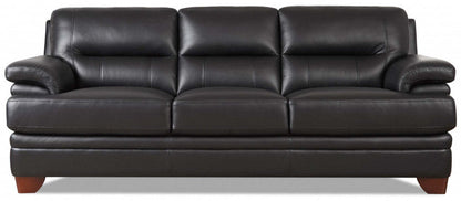 Sofa Luxor de Hydeline en cuir - noir