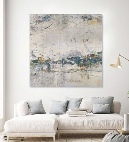 Œuvre d'art murale géante « Broken Road IV » 54 x 54