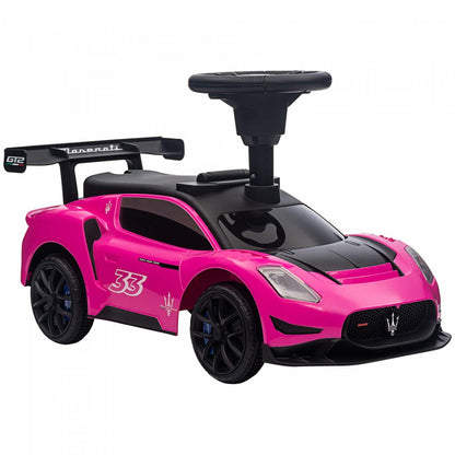 Qaba Maserati Gt2 Voiture Pour Bébé Licenciée À Assise Et À Debout, Jouet À Rouler Pour Tout-Petits, Style Voiture Coulissante W|Qaba Voiture Coulissante Pour Bébé Sous Licence Maserati Gt2 Avec Rangement Sous Le Siège, Musique,