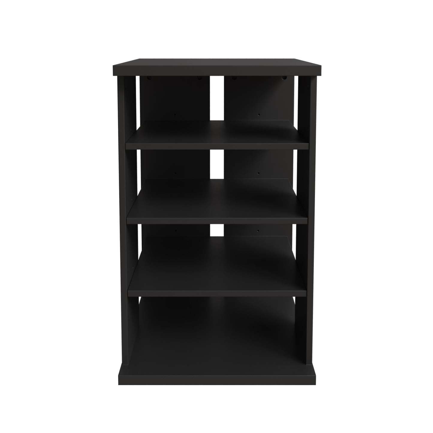 Nordika Jasper 4-Shelf Audio Tower Bookcase - Noir|Bibliothèque tour audio Jasper Nordika à 4 tablettes - noire
