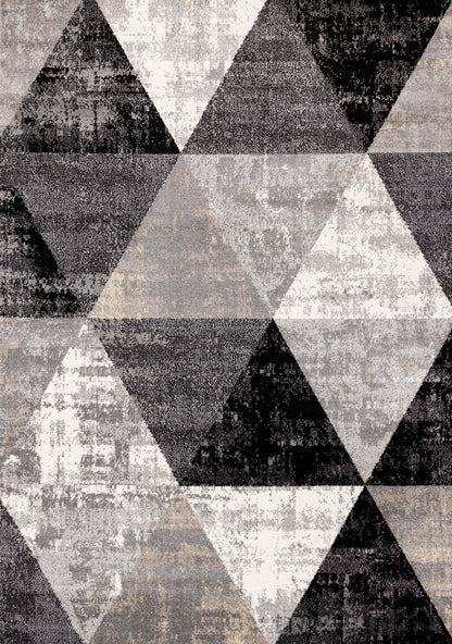 Covington Distressed Triangles Area Rug - 6'7 x 9'10|Carpette Covington à motifs de triangles vieillis - 6 pi 7 po x 9 pi 10 po