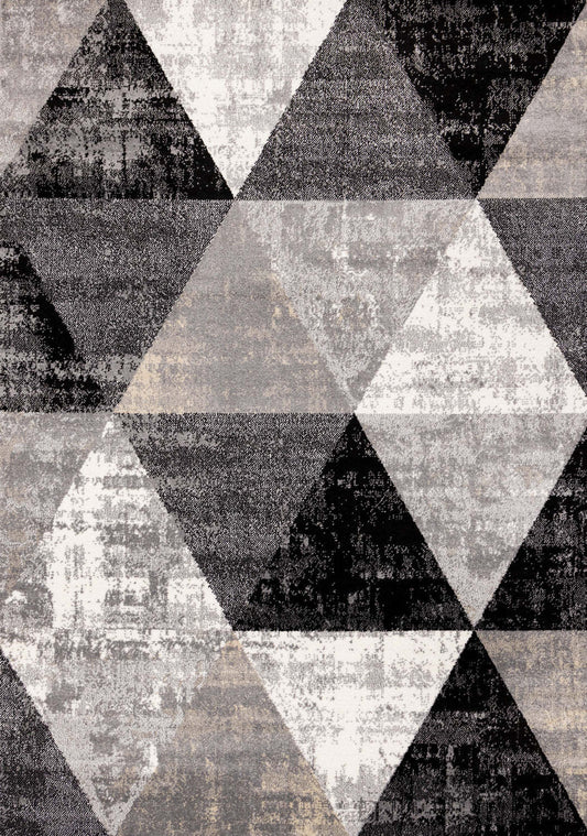 Covington Distressed Triangles Area Rug - 6'7 x 9'10|Carpette Covington à motifs de triangles vieillis - 6 pi 7 po x 9 pi 10 po