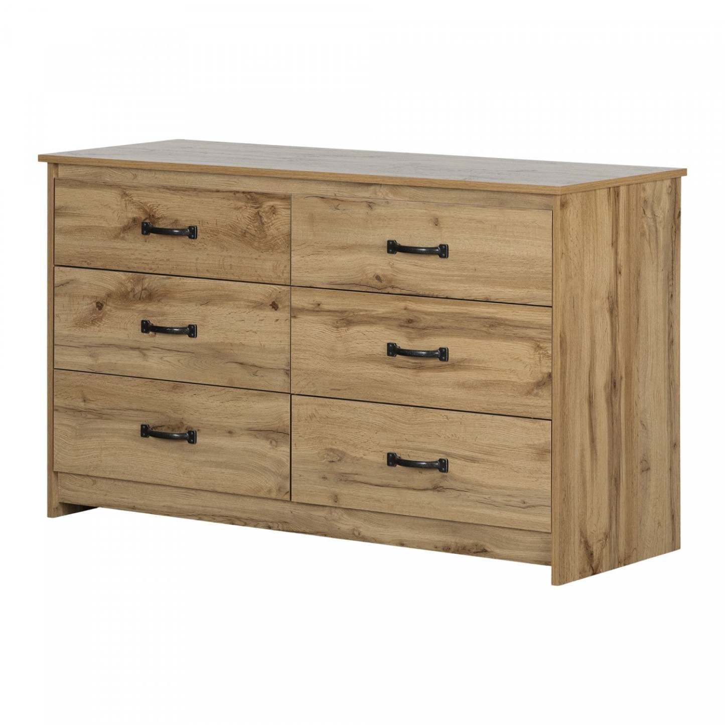 Commode 6 tiroirs Tassio - Chêne Nordik | Commode Tassio 6 Tiroirs - Chêne Nordique