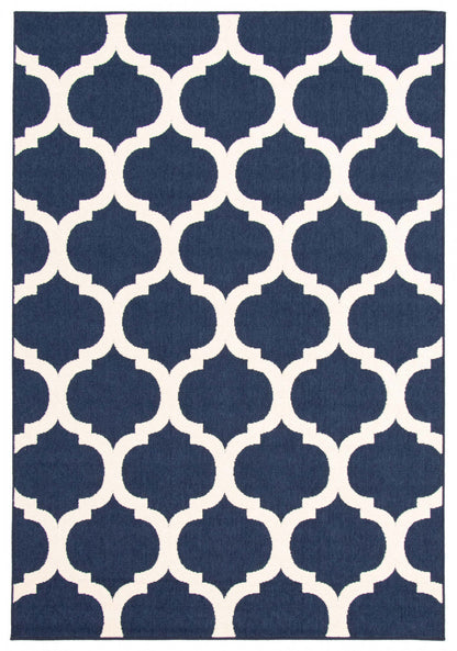 Tapis Sophie Ivoire-Marine - 6'7 x 9'6|Carpette Sophie ivoirebleu marine - 6 pi 7 po x 9 pi 6 po|D86FONFH