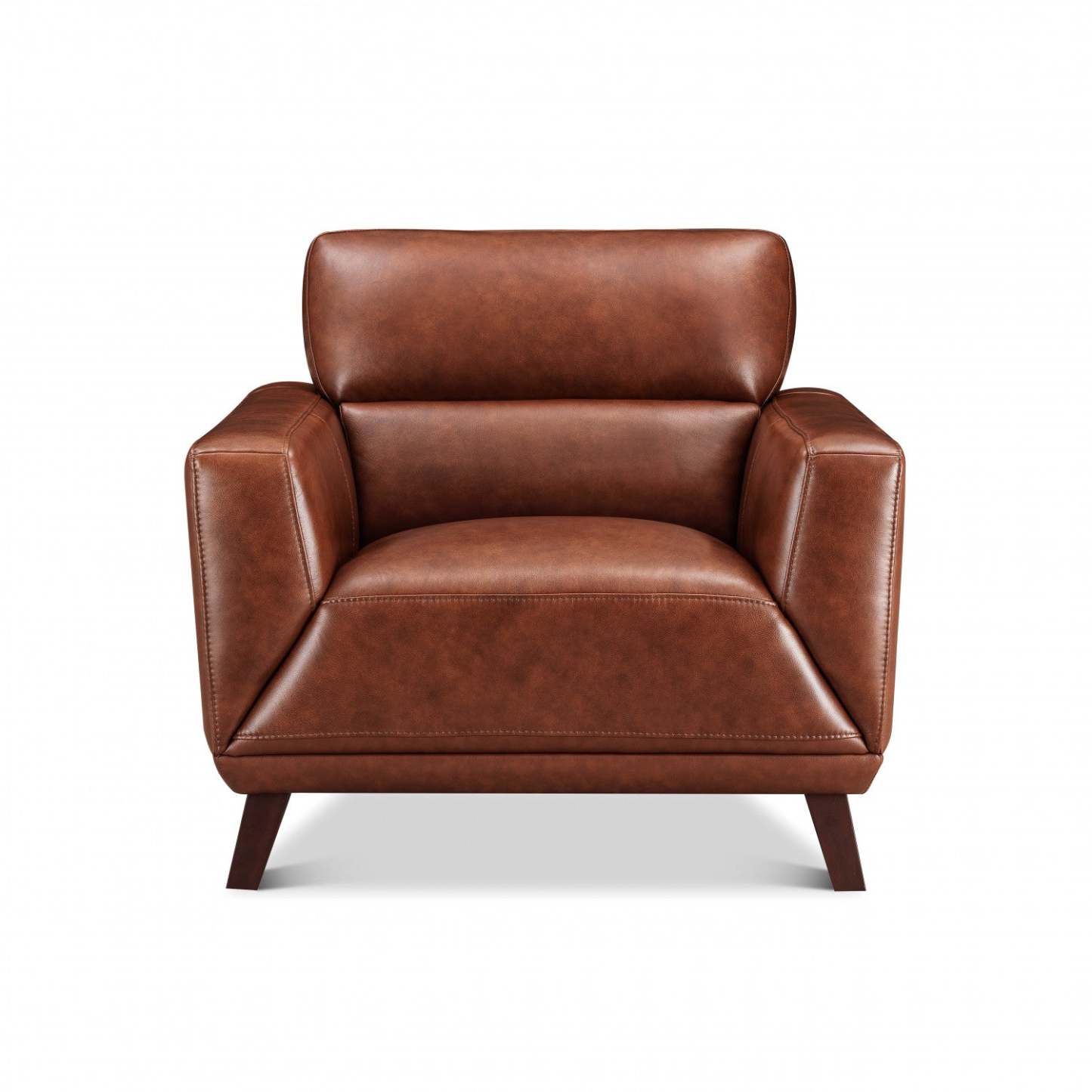 Hydeline Jake Fauteuil en cuir – Brun