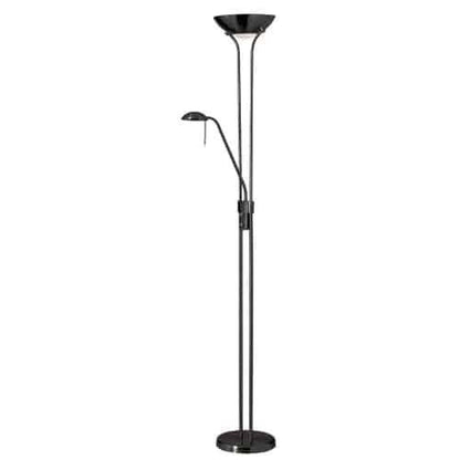 Dainolite Mother &amp; Son Lampadaire Matte Black Finish|Lampe à pied Mother &amp; Son de Dainolite avec fini noir mat