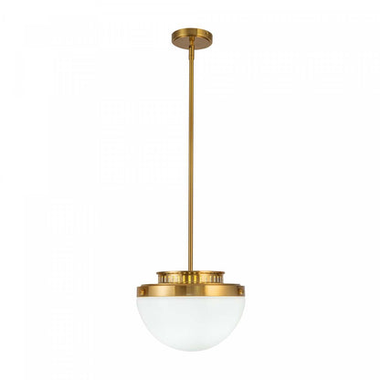 Suspension 1 lumière Dahlia 12, lampe en laiton brossé | Suspension A 1 lampe Dahlia De 12 po, Laiton Brosse