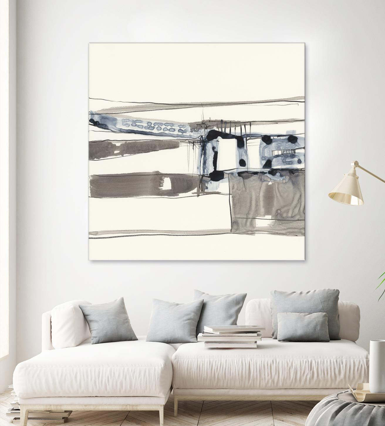 Stark Lines Ii Giant Art 54x54 Wall Art|Œuvre d'art murale Giant Art « Stark Lines Ii » 54 x 54