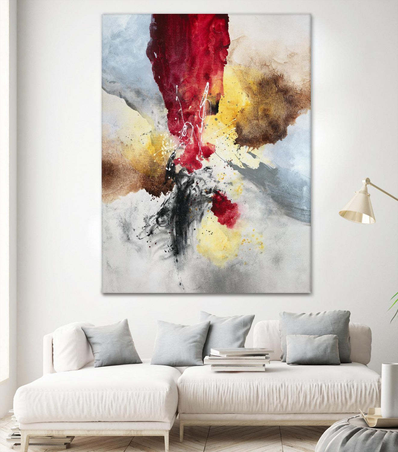 Œuvre d'art murale géante « Subversion » 72 x 54