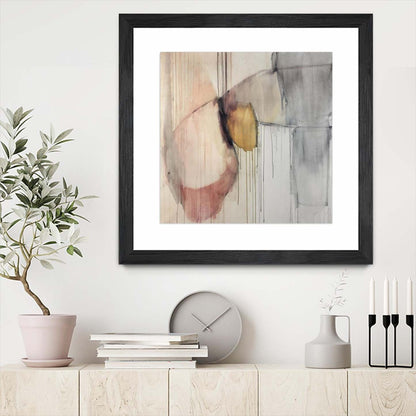 Trapped Silence Matted and Framed Black 36x36 Wall Art|Œuvre d’art murale encadrée noire et mate « Trapped Silence » 36 x 36