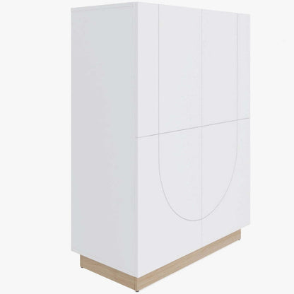 Nordika Nauraa High-Buffet Accent Cabinet - Blanc|Buffet d'appoint haut Nauraa Nordika - blanc