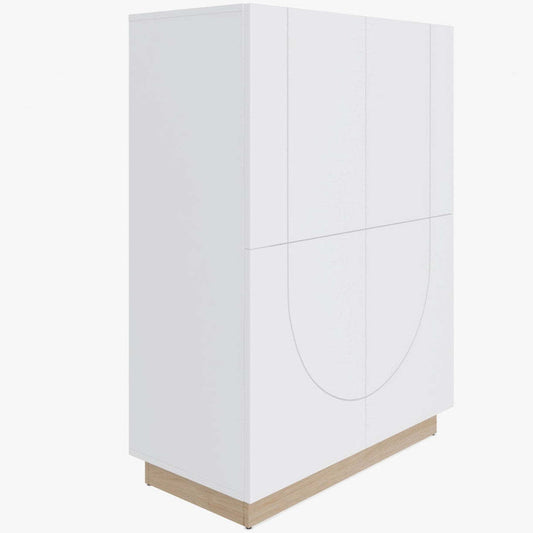 Nordika Nauraa High-Buffet Accent Cabinet - Blanc|Buffet d'appoint haut Nauraa Nordika - blanc