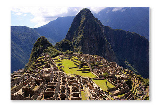 Machu Picchu 28x42 Cadre d’art mural et panneau de tissu| Machu Picchu 28 po x 42 po : Cadre d'art mural et panneau de tissu|D44G000C