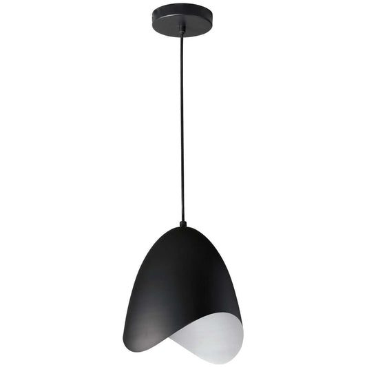Dainolite Myra 1 Light Pendant Small Black Finish Lamp|Petit luminaire suspendu Myra de Dainolite avec finition noire et 1 ampoule