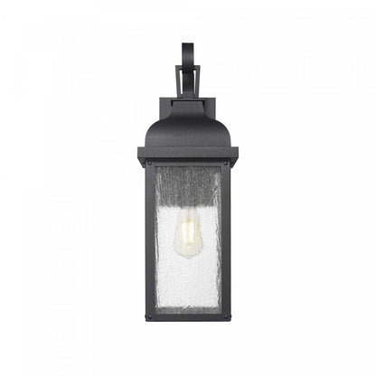 Madrid 1 Light Outdoor Wall Sconce 17.5, Black Lamp | Applique Murale D’extérieur À 1 lampe Madrid De 17,5 po, Noire