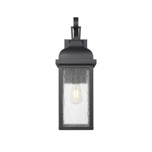 Madrid 1 Light Outdoor Wall Sconce 17.5, Black Lamp | Applique Murale D’extérieur À 1 lampe Madrid De 17,5 po, Noire