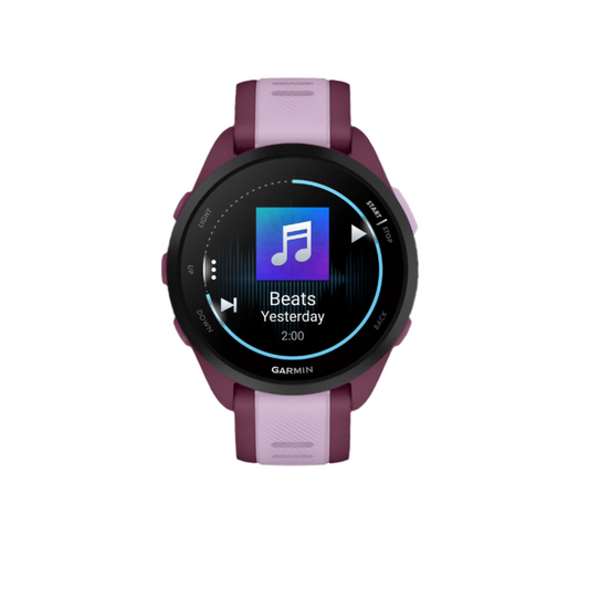 Garmin Forerunner® 165 Montre Gps Intelligente - Suivi De La Santé Avec Écran Amoled - Baie/lilas