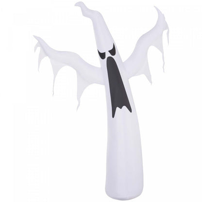 Homcom 6ft White Ghost Gonflable Halloween Décoration|Homcom Halloween Gonflable Fantôme Blanc
