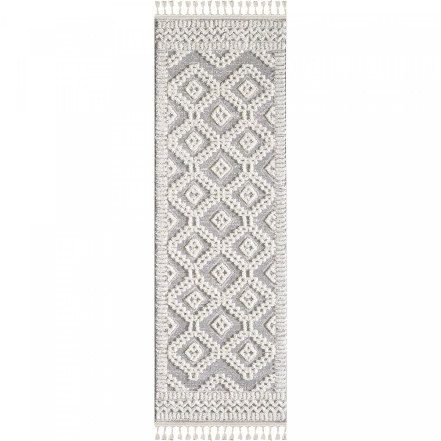 Quinto Moroccan Quatro Shag Area Rug - 2'7 x 8'|Tapis à poil long Quinto Moroccan Quatro - 2 pi 7 po x 8 pi