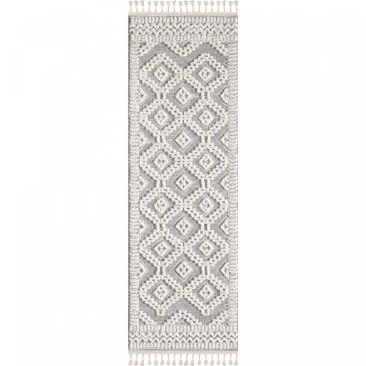 Quinto Moroccan Quatro Shag Area Rug - 2'7 x 8'|Tapis à poil long Quinto Moroccan Quatro - 2 pi 7 po x 8 pi