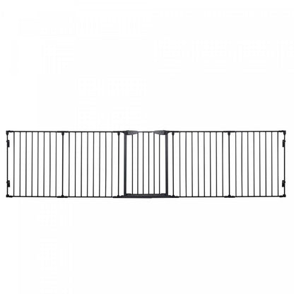 Pawhut Parc D'intérieur Pliable Pour Chien De Petite Et Moyenne Taille Avec Porte, 5 Panneaux, 2|Pawhut Dog Playpen Indoor, Pliable Pet Fence Puppy Pen For Small Medium Dogs With Door, 5 Panels, 29 D