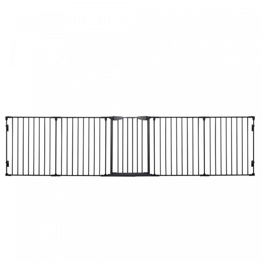 Pawhut Parc D'intérieur Pliable Pour Chien De Petite Et Moyenne Taille Avec Porte, 5 Panneaux, 2|Pawhut Dog Playpen Indoor, Pliable Pet Fence Puppy Pen For Small Medium Dogs With Door, 5 Panels, 29 D