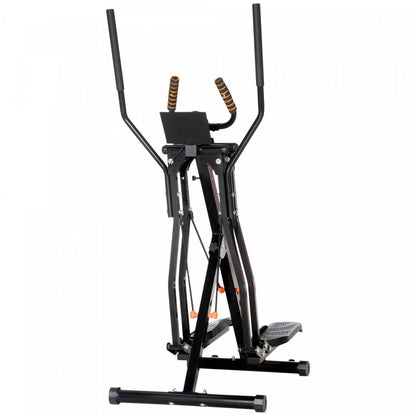 Soozier Gazelle Glider Air Walker Exercise Machine Elliptical Trainer Avec Quatre Niveaux De Résistance, L|Soozier Machine de Fitness Elliptique Avec Quatre Niveaux De Résistance, Écran LCD, Capteur De Fréquence
