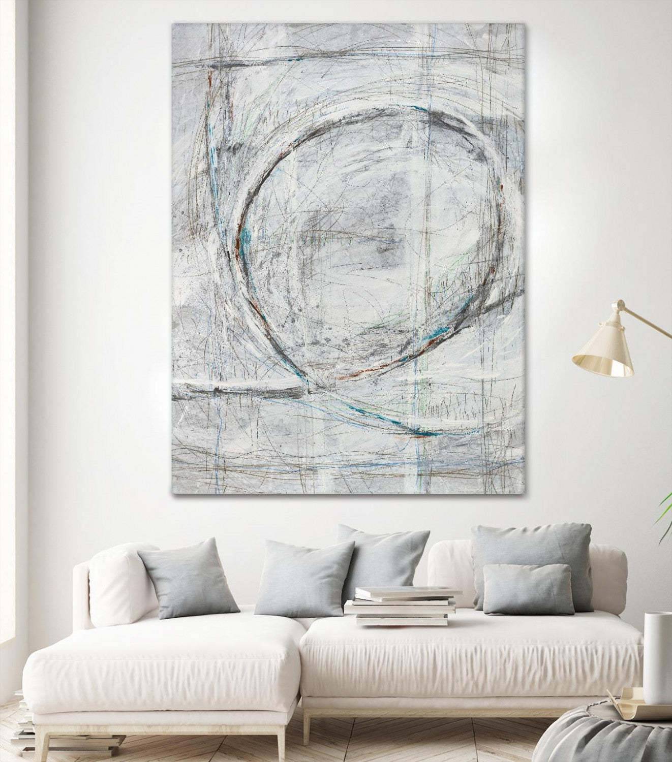 Œuvre d'art murale géante « Mind Sketches » 72 x 54