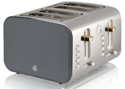 Salton Swan Nordic 4-Slice Toaster - ST14620GRYN|Grille-pain Swan à 4 tranches de style nordique - ST14620GRYN