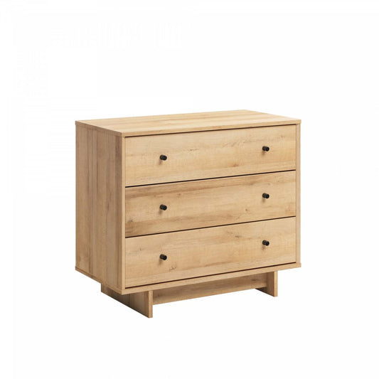 Prepac Finnley 3-Drawer Nightstand - Natural Oak|Table de nuit Finnley de Prepac à 3 tiroirs - chêne naturel