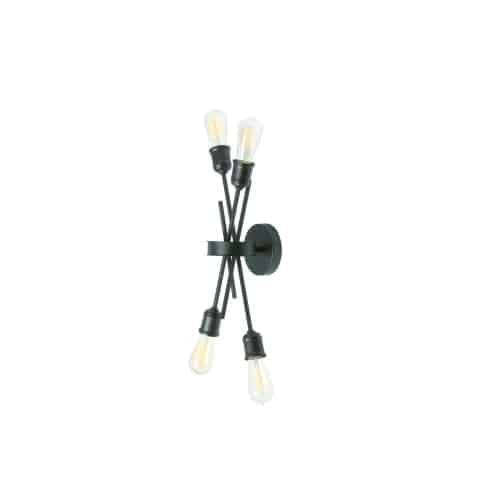 Dainolite Nebraska 4 Light Wall Sconce Espresso Finish Lamp|Applique murale Nebraska de Dainolite avec fini espresso et 4 ampoules