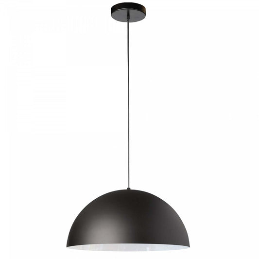 Dainolite Ofelia 1 Light Pendant Small Matte Black/White Lamp|Petit luminaire suspendu Ofelia de Dainolite avec fini noir mat et blanc, et 1 ampoule