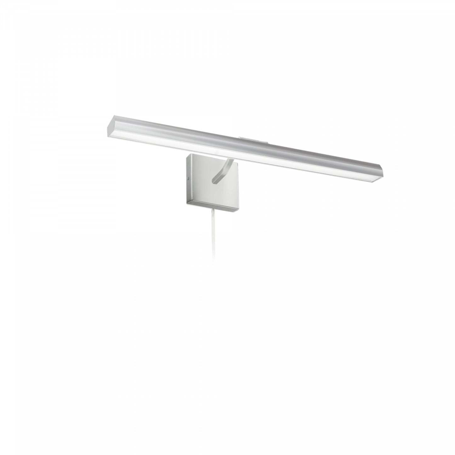 Dainolite Leonardo 24 Lampe pour affichage d'image 30w Chrome satiné avec diffuseur en verre dépoli