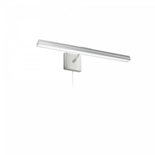 Dainolite Leonardo 24 Lampe pour affichage d'image 30w Chrome satiné avec diffuseur en verre dépoli