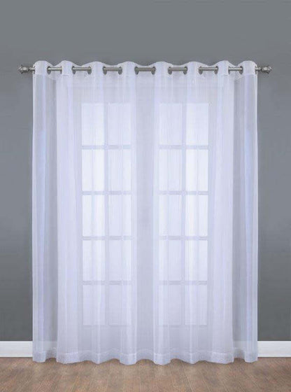 Habitat Voile White Extra Grommet Curtain Panel - 112 x 96|Panneau de rideau à œillets additionnels Voile blanc d'Habitat - 112 x 96