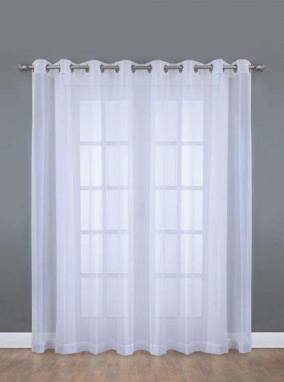 Habitat Voile White Extra Grommet Curtain Panel - 112 x 84|Panneau de rideau à œillets additionnels Voile blanc d'Habitat - 112 x 84