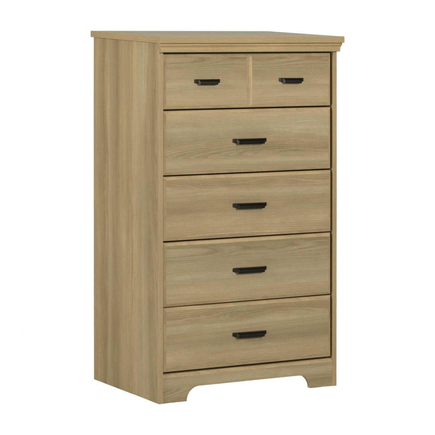 Commode Versa 5 tiroirs - Frêne naturel|Commode verticale Versa à 5 tiroirs - frêne naturel