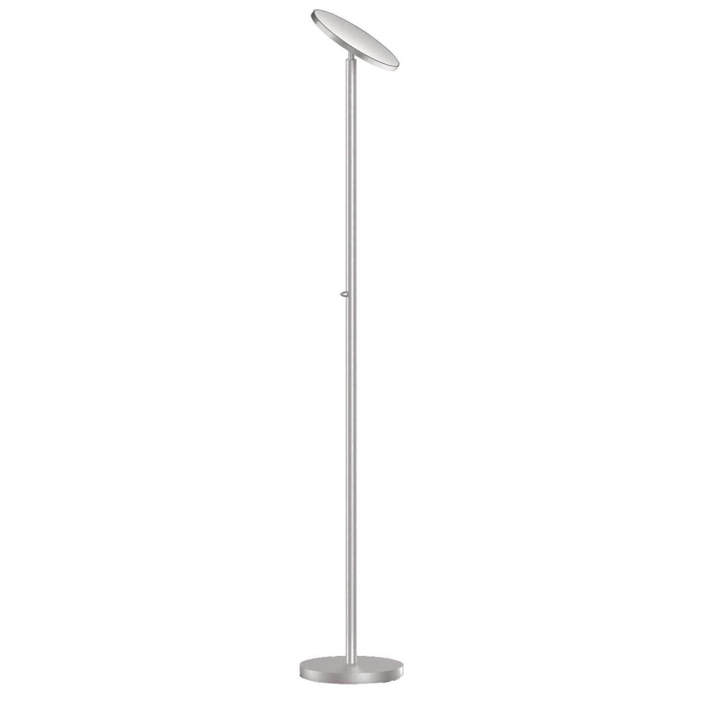 Dainolite LED Torchier Lampadaire Satin Nickel Finish|Lampe à pied torchère de Dainolite avec fini nickel satiné et ampoule à DEL