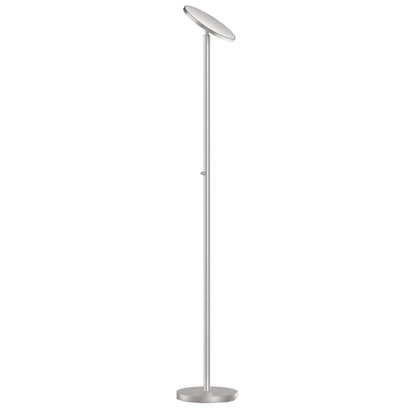 Dainolite LED Torchier Lampadaire Satin Nickel Finish|Lampe à pied torchère de Dainolite avec fini nickel satiné et ampoule à DEL