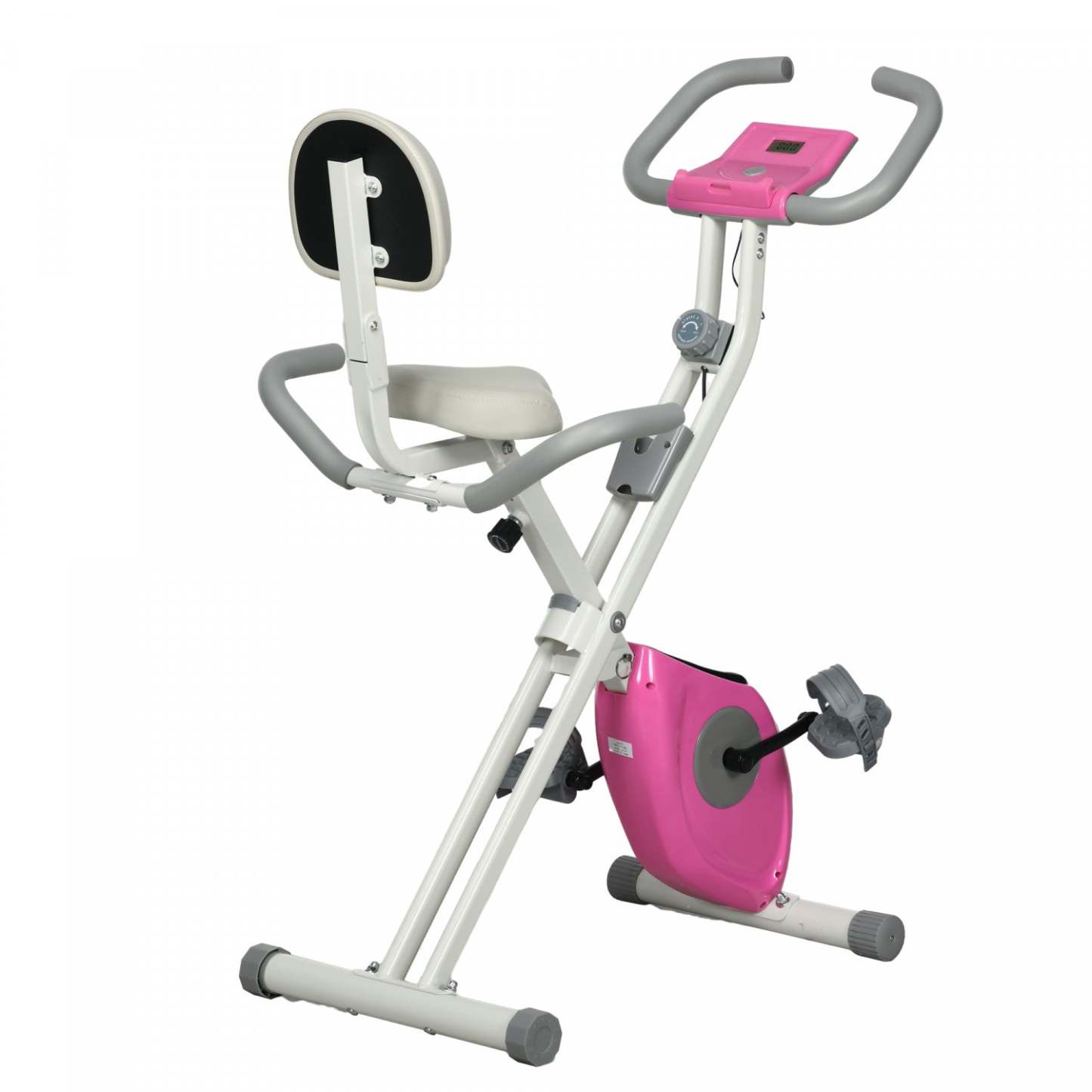 Soozier Velo D'exercice Pliable W/8 Résistance De Niveau, Rose